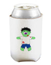 Zombie Boy Halloween Can and Bottle Insulator Cooler-Bottle Insulator-TooLoud-White-Davson Sales