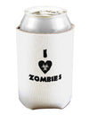 I Heart Zombies - Biohazard Heart Can and Bottle Insulator Cooler-Bottle Insulator-TooLoud-White-Davson Sales