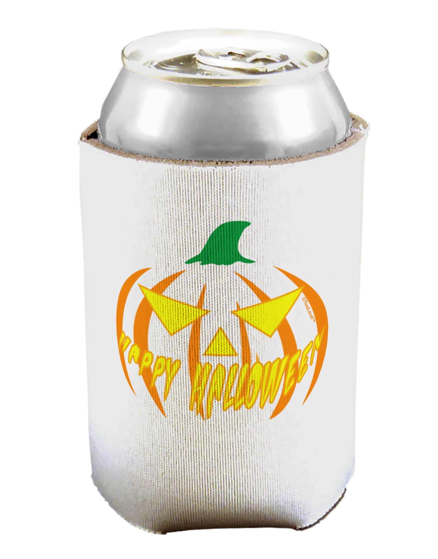 Happy Halloween Jack Yellow Can / Bottle Insulator Coolers-Can Coolie-TooLoud-1-Davson Sales