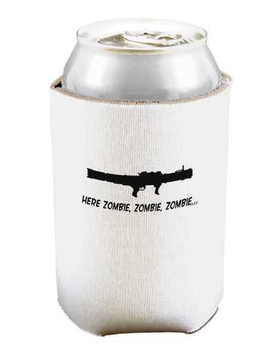 Here Zombie Zombie Zombie Bazooka Can and Bottle Insulator Cooler-Bottle Insulator-TooLoud-White-Davson Sales