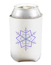 Snowflake Star Christmas Can and Bottle Insulator Cooler-Bottle Insulator-TooLoud-White-Davson Sales