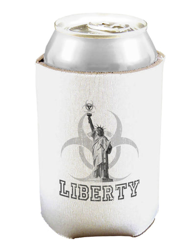 Biohazard Statue of Liberty - Liberty Can and Bottle Insulator Cooler-Bottle Insulator-TooLoud-White-Davson Sales