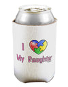 I Heart My Daughter - Autism Awareness Can / Bottle Insulator Coolers by TooLoud-Can Coolie-TooLoud-1-Davson Sales