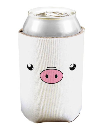 Kyu-T Face - Oinkz the Pig Can and Bottle Insulator Cooler-Bottle Insulator-TooLoud-White-Davson Sales