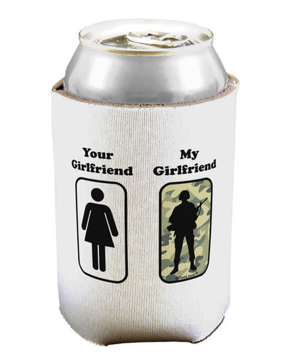 Your Girlfriend My Girlfriend Military Can / Bottle Insulator Coolers by TooLoud-Can Coolie-TooLoud-1-Davson Sales