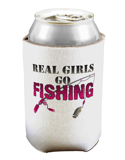 Real Girls Go Fishing Can / Bottle Insulator Coolers-Can Coolie-TooLoud-1-Davson Sales