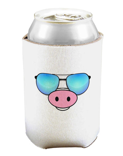Kyu-T Face - Oinkz Cool Sunglasses Can and Bottle Insulator Cooler-Bottle Insulator-TooLoud-White-Davson Sales
