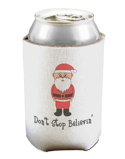 Don't Stop Believin' Santa Christmas Can / Bottle Insulator Coolers-Can Coolie-TooLoud-1 Piece-Davson Sales