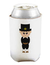 Cute Pilgrim Boy Thanksgiving Can and Bottle Insulator Cooler-Bottle Insulator-TooLoud-White-Davson Sales