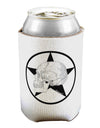 White Skull With Star Can / Bottle Insulator Coolers by TooLoud-Can Coolie-TooLoud-1-Davson Sales