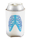 Human Blue Skeleton Bones Ribcage Can and Bottle Insulator Cooler-Bottle Insulator-TooLoud-White-Davson Sales