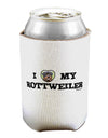 I Heart My Rottweiler Can / Bottle Insulator Coolers by TooLoud-Can Coolie-TooLoud-1-Davson Sales