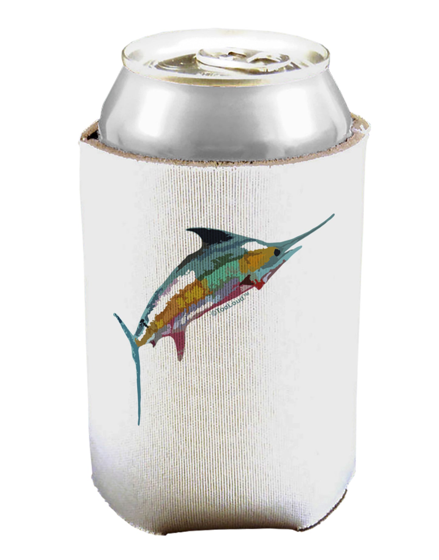 Colorful Vector Swordfish Can / Bottle Insulator Coolers-Can Coolie-TooLoud-1-Davson Sales