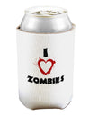 I Heart Zombies - Bloody Heart Can and Bottle Insulator Cooler-Bottle Insulator-TooLoud-White-Davson Sales