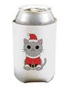 Mr. Whiskerton Santa Suit - Christmas Can / Bottle Insulator Coolers by TooLoud-Can Coolie-TooLoud-1-Davson Sales