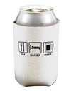 Eat Sleep Beer Design Can / Bottle Insulator Coolers by TooLoud-Can Coolie-TooLoud-1-Davson Sales