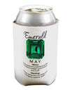 Birthstone Emerald Can / Bottle Insulator Coolers by TooLoud-Can Coolie-TooLoud-1-Davson Sales