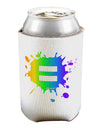 Equal Rainbow Paint Splatter Can / Bottle Insulator Coolers by TooLoud-Can Coolie-TooLoud-1-Davson Sales