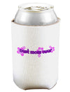 Best Mom Ever Flower Text Can and Bottle Insulator Cooler-Bottle Insulator-TooLoud-White-Davson Sales