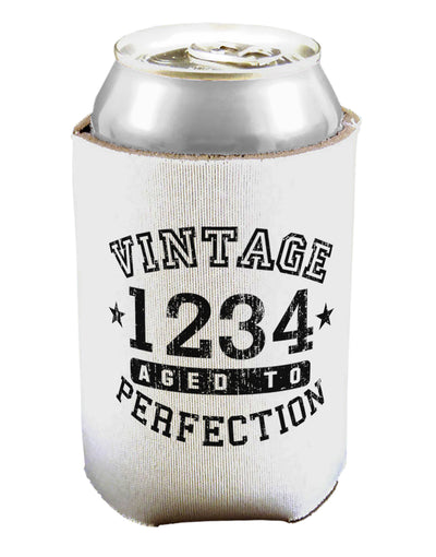 Personalized Vintage Birth Year Distressed Can / Bottle Insulator Coolers by TooLoud-Can Coolie-TooLoud-1-Davson Sales