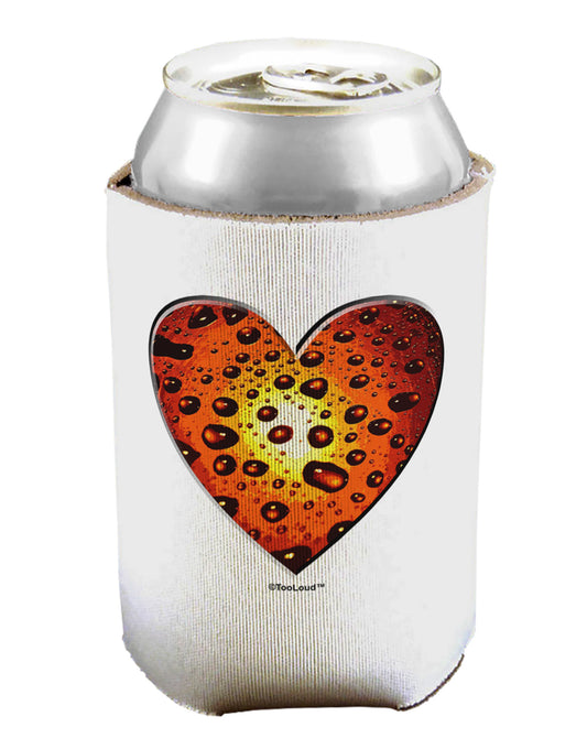 Water Droplet Heart Orange Can / Bottle Insulator Coolers by TooLoud-Can Coolie-TooLoud-1-Davson Sales