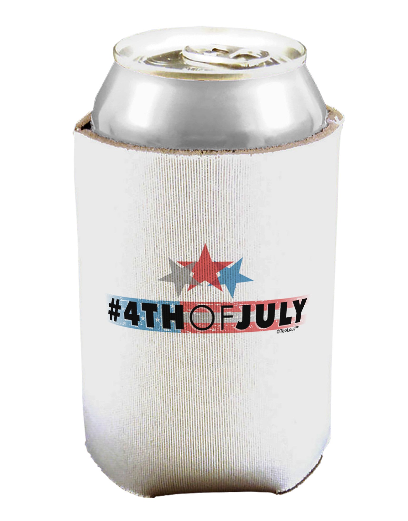 Hashtag 4th Of July Can / Bottle Insulator Coolers-Can Coolie-TooLoud-1-Davson Sales