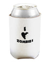 I Heart Zombies - Funny - Halloween Can and Bottle Insulator Cooler-Bottle Insulator-TooLoud-White-Davson Sales