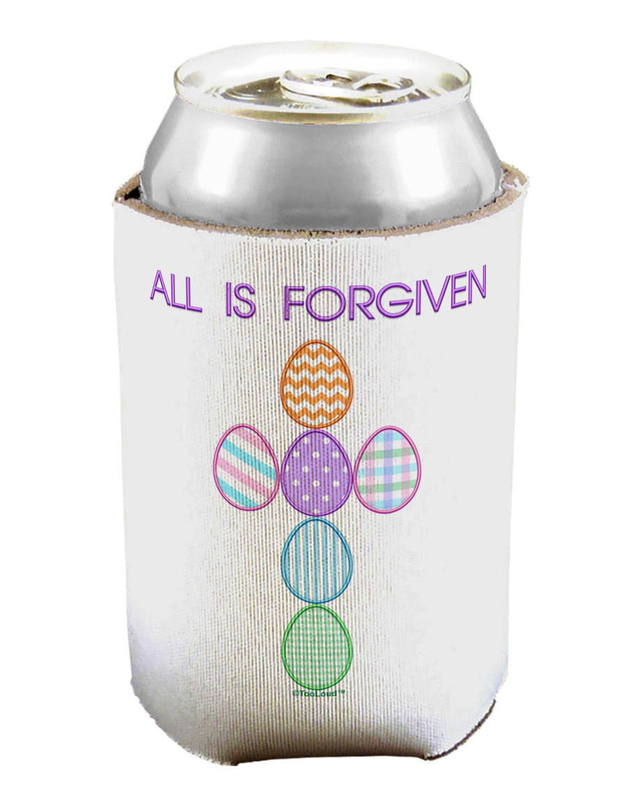 All is forgiven Cross Faux Applique Can / Bottle Insulator Coolers-Can Coolie-TooLoud-1-Davson Sales