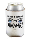 Not A Cartoon Eyes Blue Can / Bottle Insulator Coolers by TooLoud-Can Coolie-TooLoud-1-Davson Sales