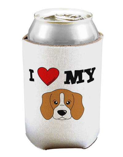 I Heart My - Cute Beagle Dog Can / Bottle Insulator Coolers by TooLoud-Can Coolie-TooLoud-1-Davson Sales