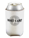 Boot Camp Distressed Text Can / Bottle Insulator Coolers by TooLoud-Can Coolie-TooLoud-1-Davson Sales