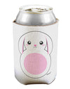 TooLoud Cute Bunny with Floppy Ears - Pink Can / Bottle Insulator Coolers-Can Coolie-TooLoud-1-Davson Sales