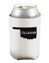 Oklahoma - United States Shape Can / Bottle Insulator Coolers by TooLoud-Can Coolie-TooLoud-1-Davson Sales