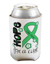 Hope for a Cure - Light Green Ribbon Celiac Disease - Flowers Can / Bottle Insulator Coolers-Can Coolie-TooLoud-1-Davson Sales