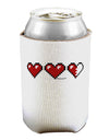 Couples Pixel Heart Life Bar - Left Can / Bottle Insulator Coolers by TooLoud-Can Coolie-TooLoud-1-Davson Sales