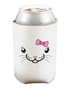 Kyu-T Face - Kattia Cute Girl Cat Can and Bottle Insulator Cooler-Bottle Insulator-TooLoud-White-Davson Sales