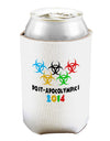 Post-Apocolympics 2014 - Zombie Can and Bottle Insulator Cooler-Bottle Insulator-TooLoud-White-Davson Sales