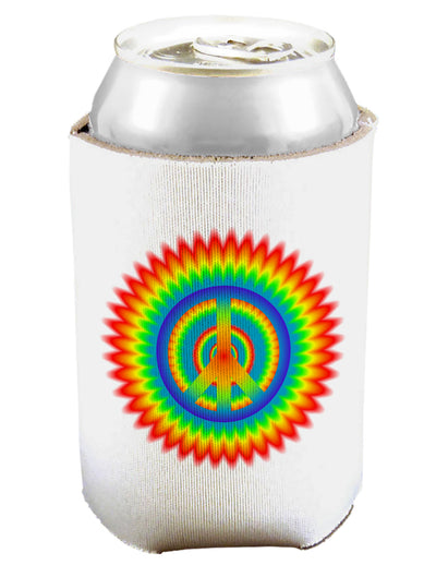 Psychedelic Peace Can and Bottle Insulator Cooler-Bottle Insulator-TooLoud-White-Davson Sales