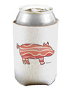 Bacon Pig Silhouette Can / Bottle Insulator Coolers by TooLoud-Can Coolie-TooLoud-1-Davson Sales