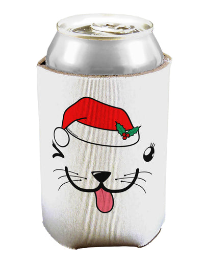 Kyu-T Face Puppina Santa Girl Dog Can / Bottle Insulator Coolers-Can Coolie-TooLoud-1 Piece-Davson Sales