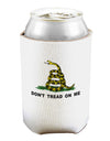 Don't Tread On Me Gadsden Flag Rattlesnake Can and Bottle Insulator Cooler-Bottle Insulator-TooLoud-White-Davson Sales