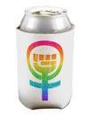 Rainbow Distressed Feminism Symbol Can / Bottle Insulator Coolers-Can Coolie-TooLoud-1-Davson Sales