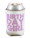 Birthday Girl - Pink and Purple Dots Can / Bottle Insulator Coolers by TooLoud-Can Coolie-TooLoud-1-Davson Sales