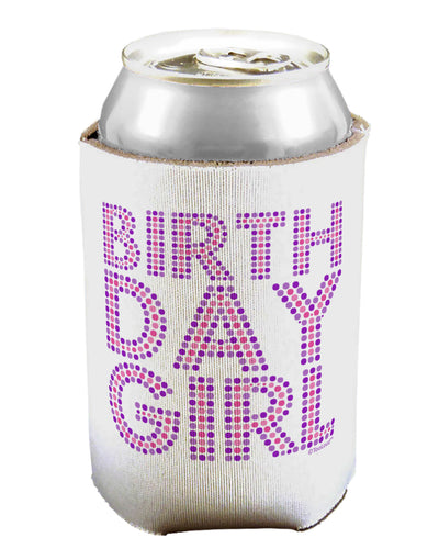 Birthday Girl - Pink and Purple Dots Can / Bottle Insulator Coolers by TooLoud-Can Coolie-TooLoud-1-Davson Sales