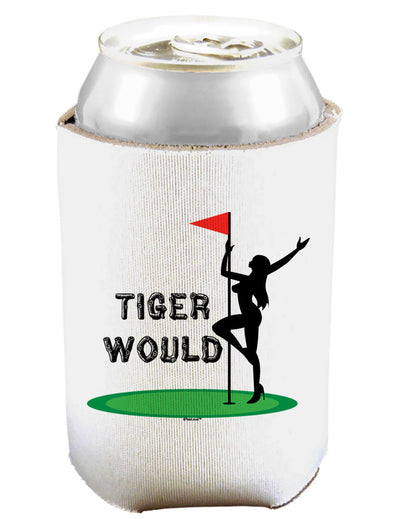 Tiger Would Can and Bottle Insulator Cooler-Bottle Insulator-TooLoud-White-Davson Sales