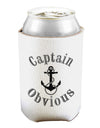 Captain Obvious Funny Can and Bottle Insulator Cooler-Bottle Insulator-TooLoud-White-Davson Sales