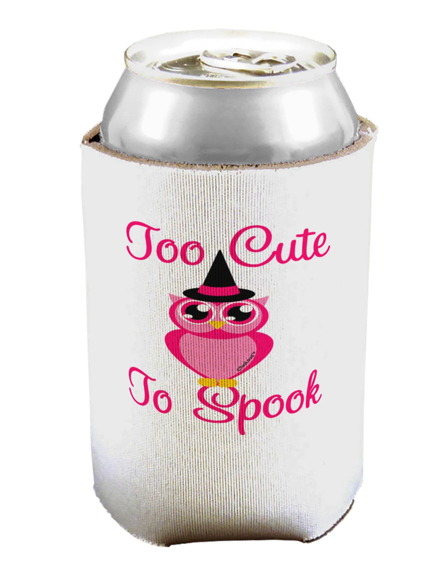 Owl Too Cute Pink Can / Bottle Insulator Coolers-Can Coolie-TooLoud-1-Davson Sales