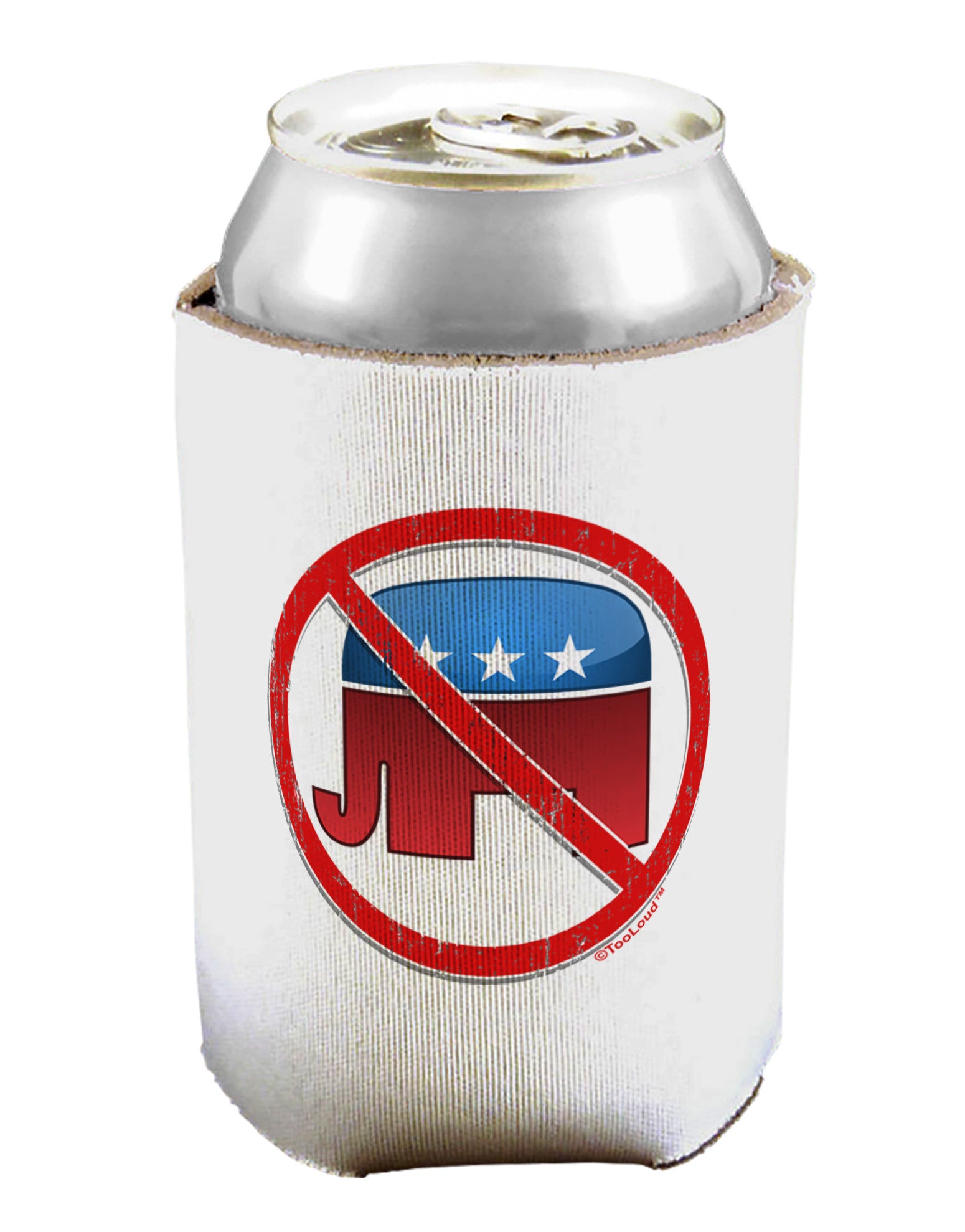 Distressed No Republicans Sign Can / Bottle Insulator Coolers-Can Coolie-TooLoud-1-Davson Sales