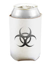 Biohazard Symbol Grey Stone - Apocalypse Can and Bottle Insulator Cooler-Bottle Insulator-TooLoud-White-Davson Sales
