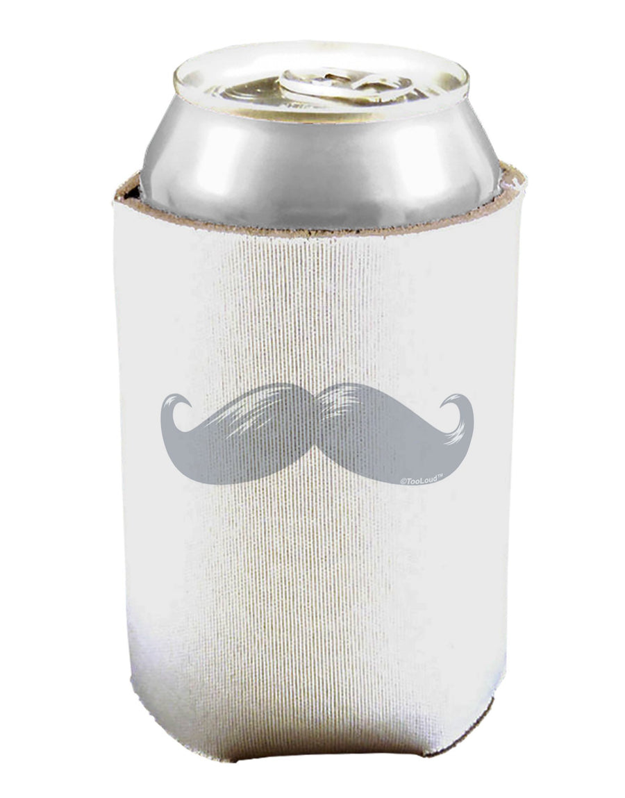 Big Silver White Mustache Can / Bottle Insulator Coolers-Can Coolie-TooLoud-1 Piece-Davson Sales